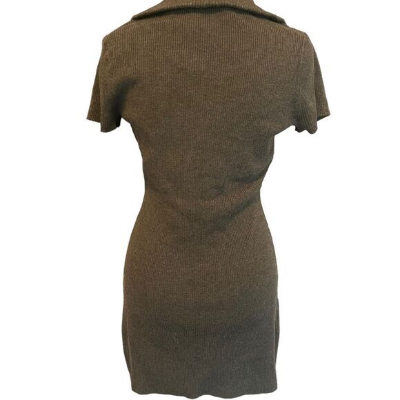 INC International Concepts Women Gray Cowl Neck Sweater Dress L - Picture 2 of 8